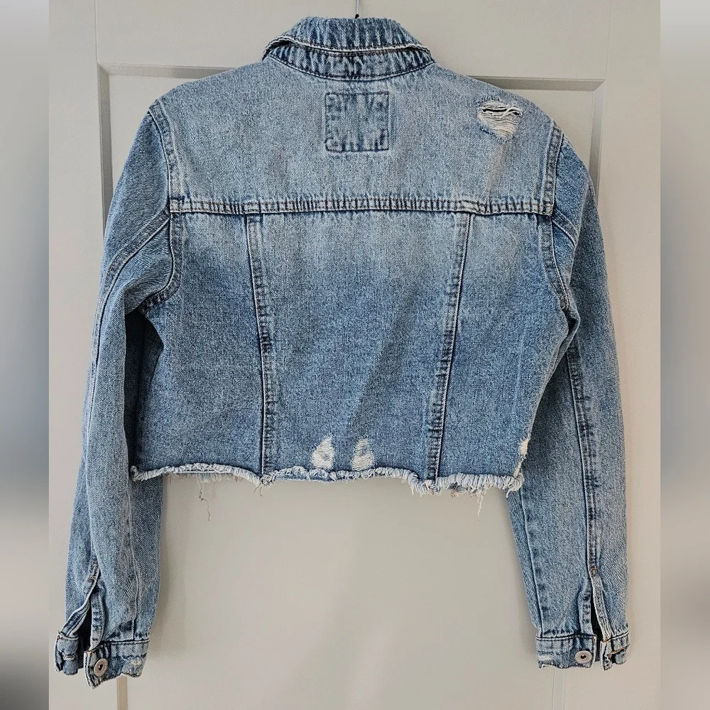 Distressed Denim Jacket - Picture 2 of 5